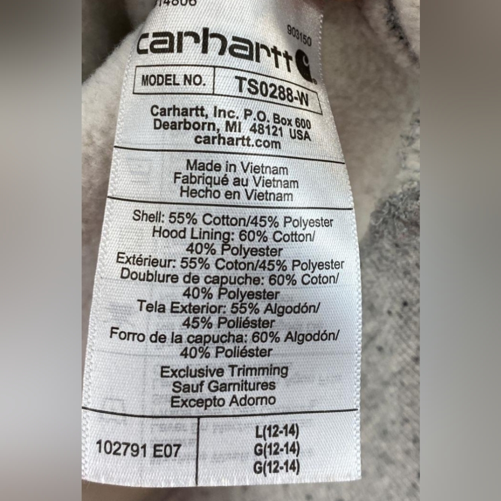 Carhartt Clarksburg Graphic Sleeve Hoodie Sweatshirt Size L MSRP $59.99 - Picture 9 of 9